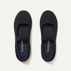 Rothy's Kids Mary Jane Slip On Shoes Black Youth Girls Size 3